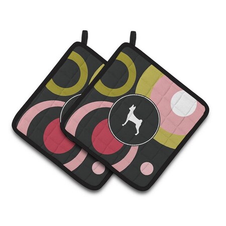 Carolines Treasures Basenji Pair of Pot Holders, 7.5 x 3 x 7.5 in. KJ1010PTHD